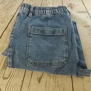 SO Goods For Life High Rise Mom Jean Cargo Joggers Blue Size 13/31